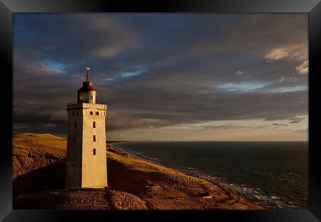 Lighthouse sunset Framed Print by Thomas Schaeffer