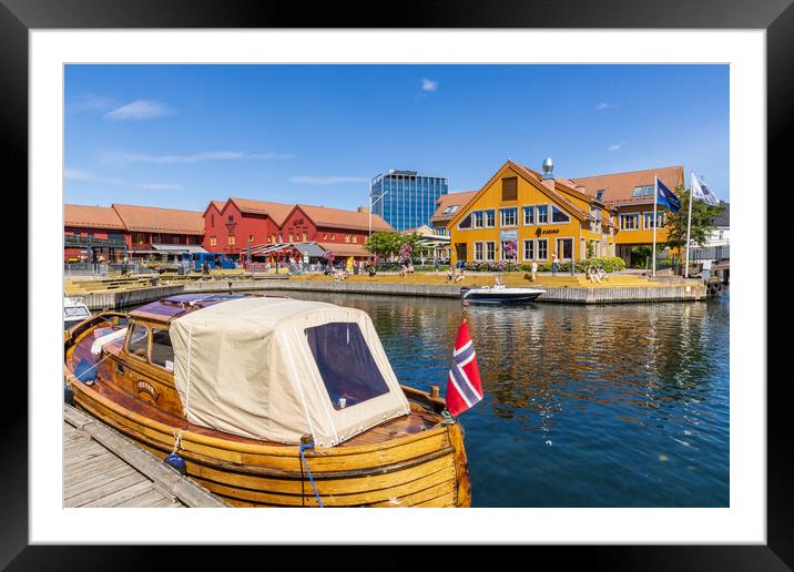 Waterfront Kristiansand Framed Mounted Print by Thomas Schaeffer