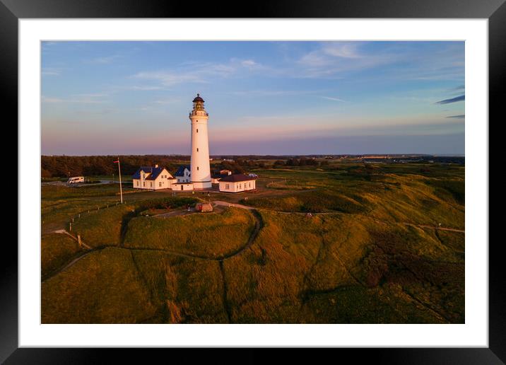 Lighthouse Hirtshals Framed Mounted Print by Thomas Schaeffer