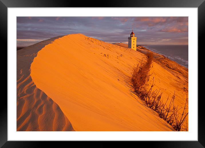 Dune sunset Framed Mounted Print by Thomas Schaeffer