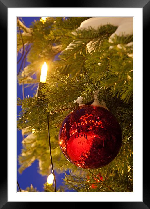 Christmas tree detail Framed Mounted Print by Thomas Schaeffer