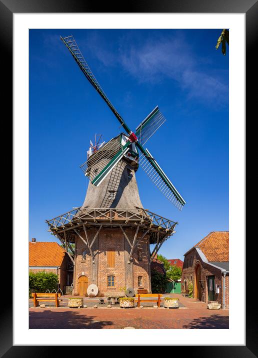 Windmill Jever Framed Mounted Print by Thomas Schaeffer