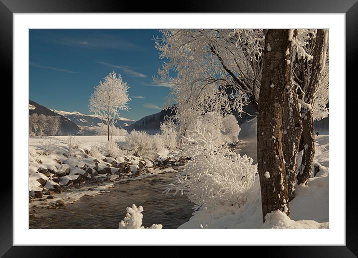 Alpine winter morning Framed Mounted Print by Thomas Schaeffer