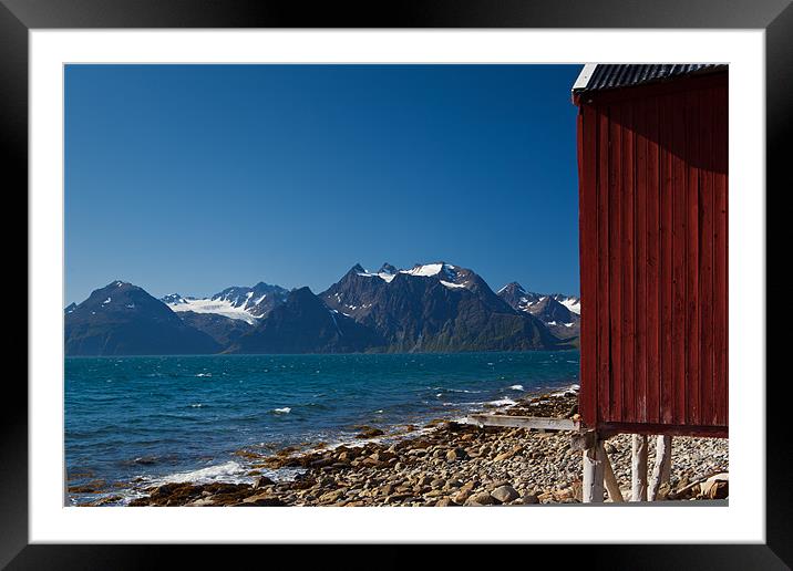 Fjordpanorama north of Tromsoe, Norway Framed Mounted Print by Thomas Schaeffer