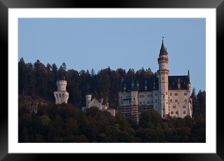 Sunset at Neuschwanstein Framed Mounted Print by Thomas Schaeffer