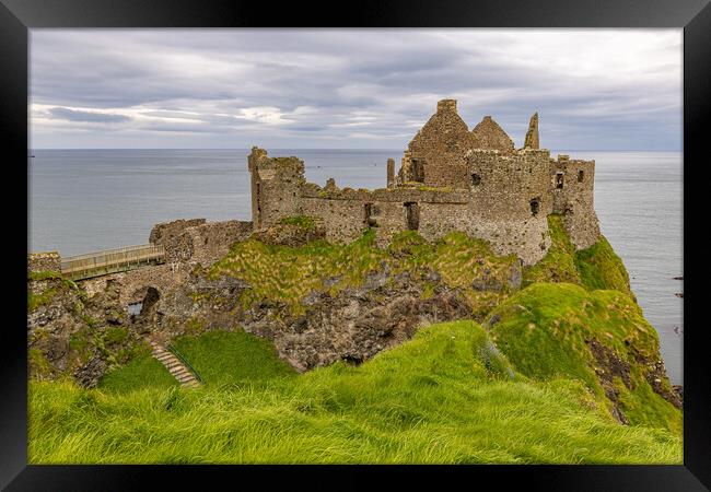 Dunluce Castle Framed Print by Thomas Schaeffer