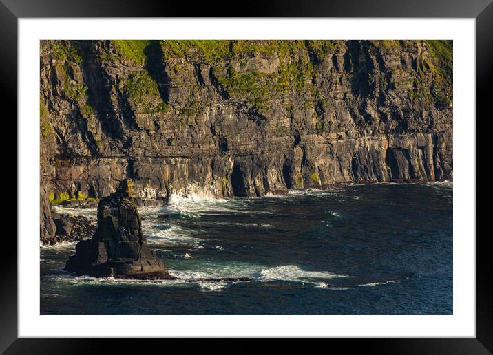 Sunset an den Cliffs of Moher Framed Mounted Print by Thomas Schaeffer