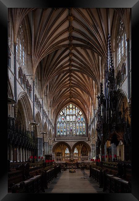 Exeter Cathedral Framed Print by Thomas Schaeffer