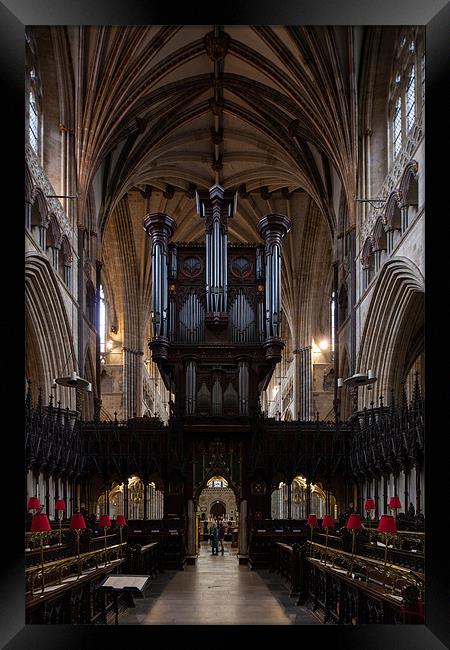 Exeter Cathedral Framed Print by Thomas Schaeffer