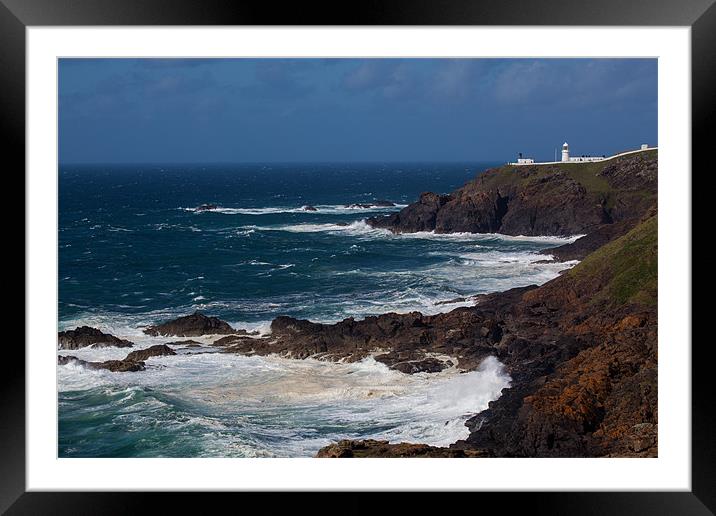 Lighthouse Pendeen Head Framed Mounted Print by Thomas Schaeffer