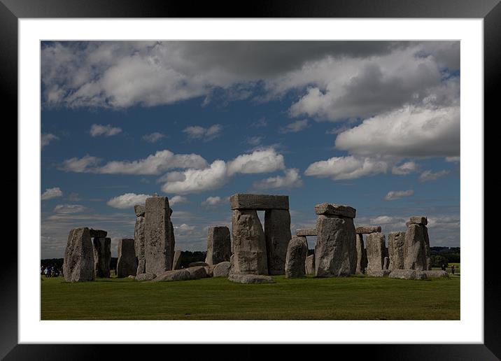 Stone age place Stonehenge Framed Mounted Print by Thomas Schaeffer