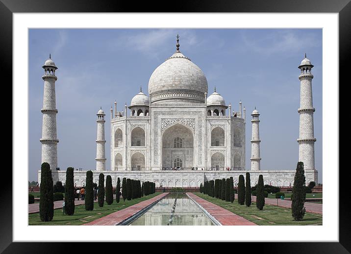 Taj Mahal Framed Mounted Print by Thomas Schaeffer
