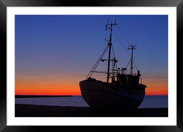 Vorupör Harbour  Framed Mounted Print by Thomas Schaeffer