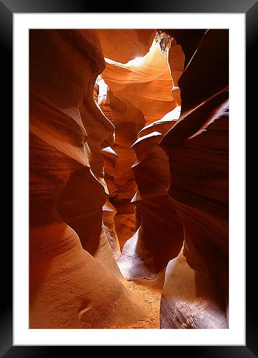 Antelope Canyon IV Framed Mounted Print by Thomas Schaeffer