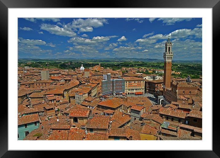 Siena Panoramic I Framed Mounted Print by Thomas Schaeffer
