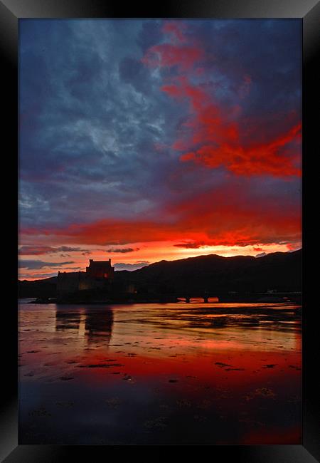 Burning scottish sky  Framed Print by Thomas Schaeffer