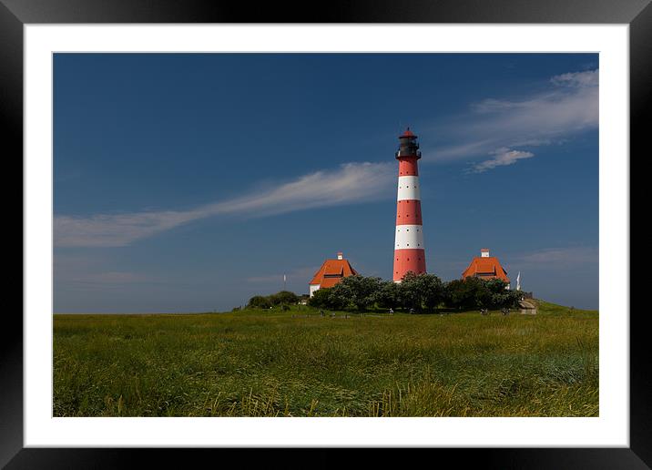 Westerhever Lighthouse Framed Mounted Print by Thomas Schaeffer