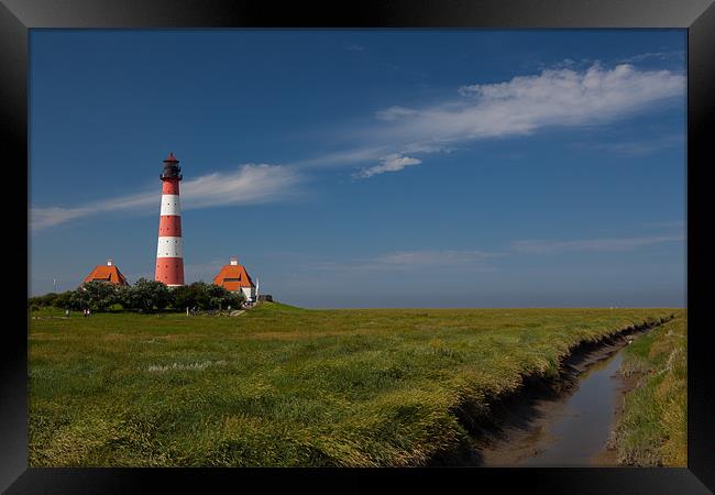 Westerhever Lighthouse Framed Print by Thomas Schaeffer