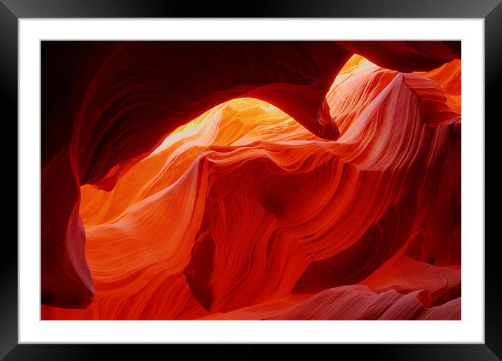 Antelope Canyon Framed Mounted Print by Thomas Schaeffer