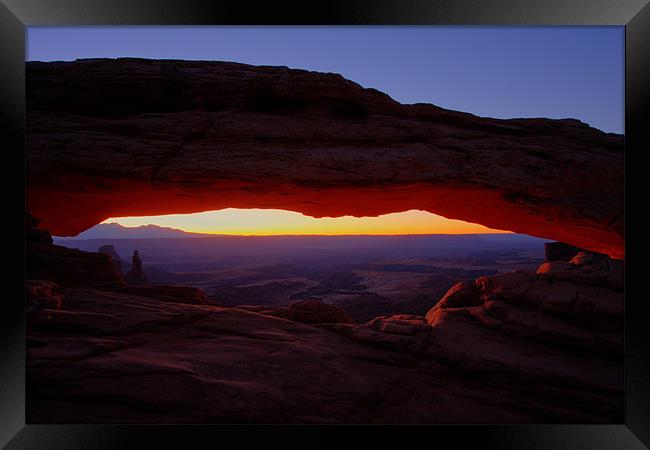 Mesa Arch Sunrise Framed Print by Thomas Schaeffer