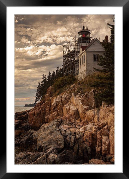 Bass Harbor Head Lighthouse Framed Mounted Print by Thomas Schaeffer