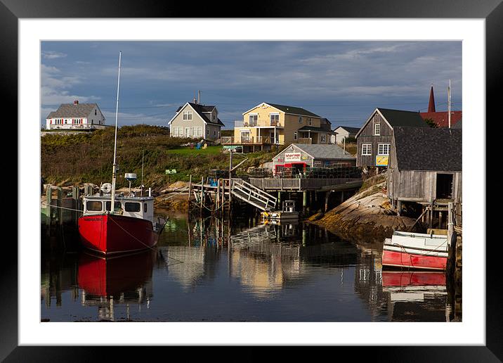 Peggys cove harbour Framed Mounted Print by Thomas Schaeffer