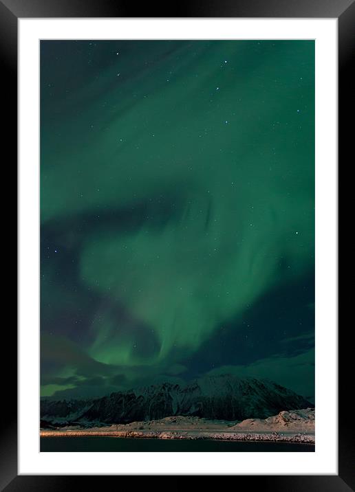 Aurora Borealis Framed Mounted Print by Thomas Schaeffer