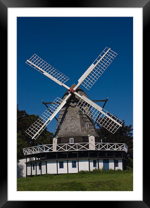 Windmill Framed Mounted Print by Thomas Schaeffer
