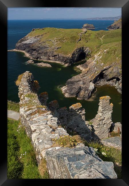 Tintagel Castle Framed Print by Thomas Schaeffer