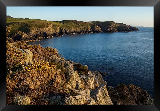 Sunset at Strumble Head Lighthouse Framed Print by Thomas Schaeffer