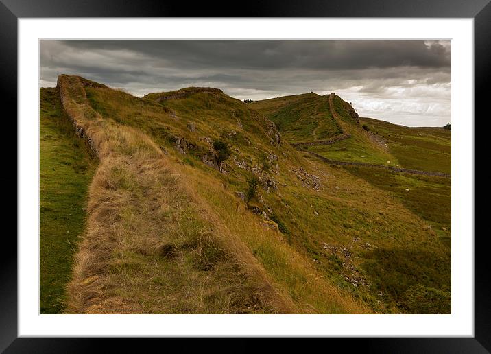 Hadrians Wall Framed Mounted Print by Thomas Schaeffer