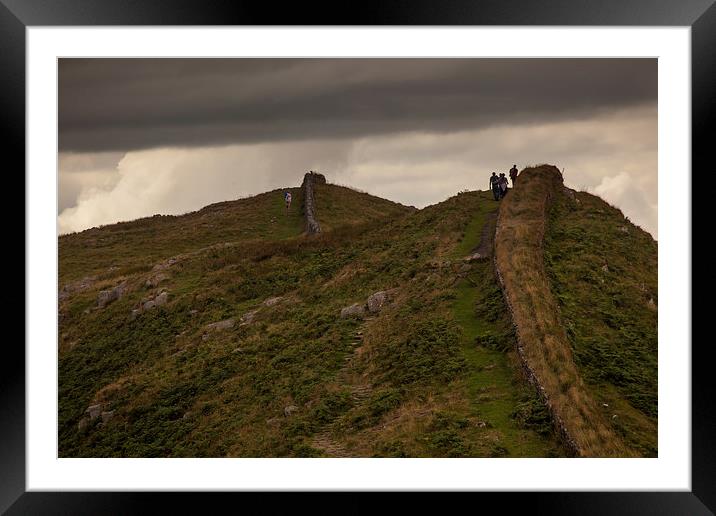 Hadrians Wall Framed Mounted Print by Thomas Schaeffer