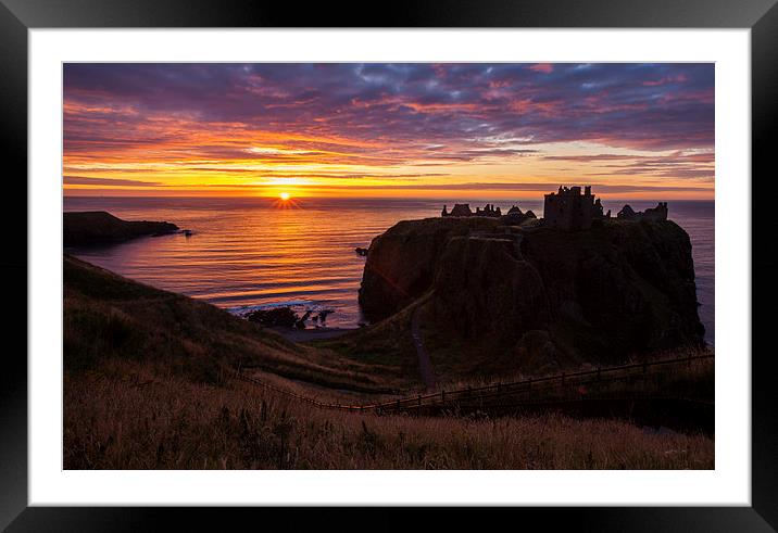 Dunnottar Castle at Sunrise Framed Mounted Print by Thomas Schaeffer