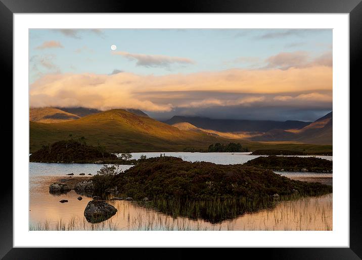 Sunrise at Rannoch Moor, Glencoe Nationalpark Framed Mounted Print by Thomas Schaeffer