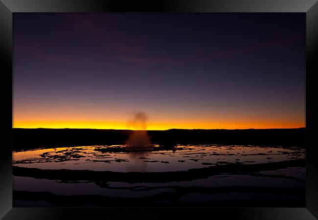 Firehole Lake Drive Framed Print by Thomas Schaeffer