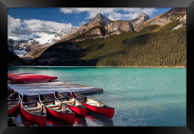 Lake Louise Framed Print by Thomas Schaeffer