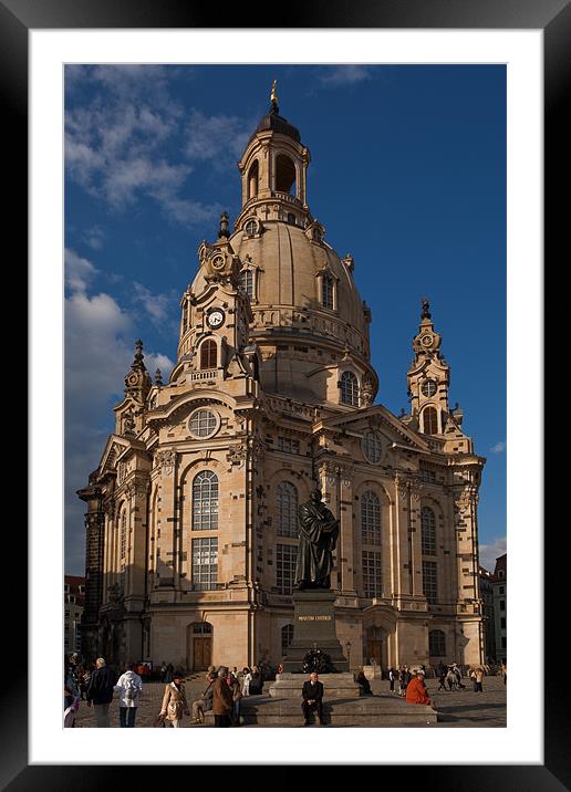 Frauenkirche Framed Mounted Print by Thomas Schaeffer