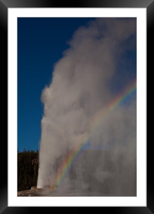 Old Faithful Framed Mounted Print by Thomas Schaeffer