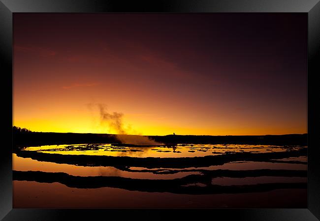 Firehole Lake Drive Framed Print by Thomas Schaeffer