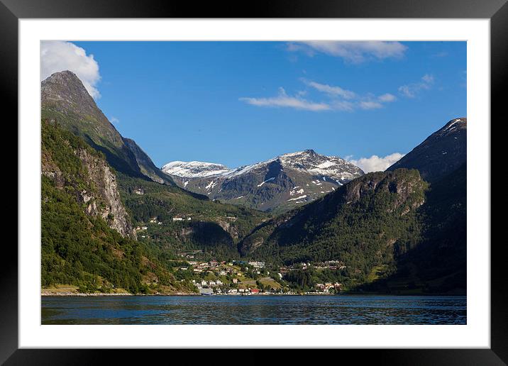 Geirangerfjord Framed Mounted Print by Thomas Schaeffer