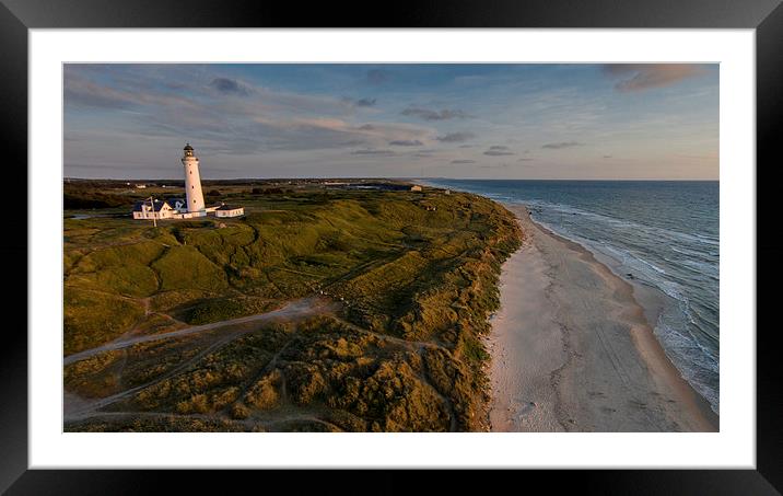 Sunset at the lighthouse Framed Mounted Print by Thomas Schaeffer