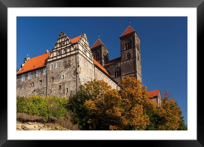 Castle of  Quedlinburg Framed Mounted Print by Thomas Schaeffer