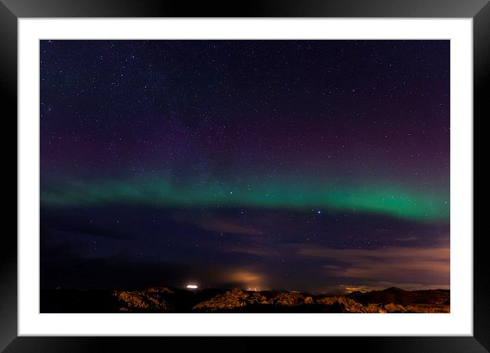 Aurora Borealis Framed Mounted Print by Thomas Schaeffer