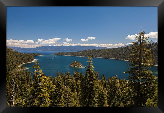 Eagle Falls @ Emerald Bay Framed Print by Thomas Schaeffer