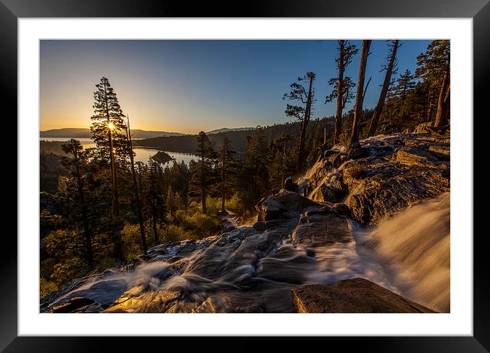 Sunrise at Emerald Bay Framed Mounted Print by Thomas Schaeffer