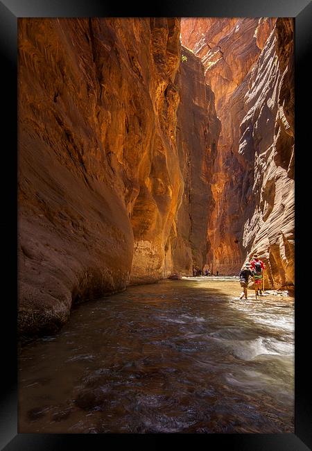 The Narrows, Zion NP Framed Print by Thomas Schaeffer