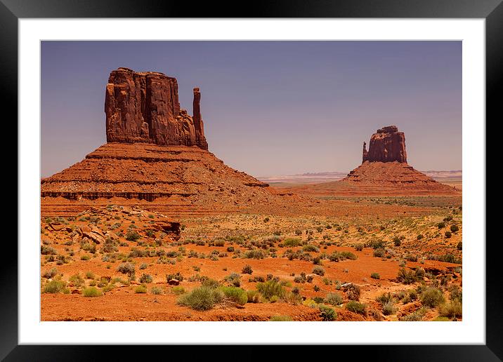 Monument Valley Framed Mounted Print by Thomas Schaeffer