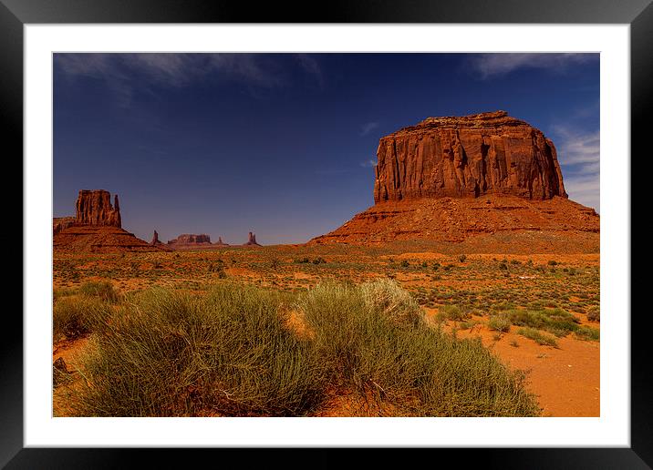 Monument Valley Framed Mounted Print by Thomas Schaeffer