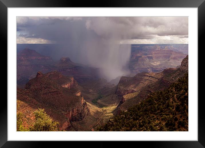  Thunderstorm over the Canyon Framed Mounted Print by Thomas Schaeffer