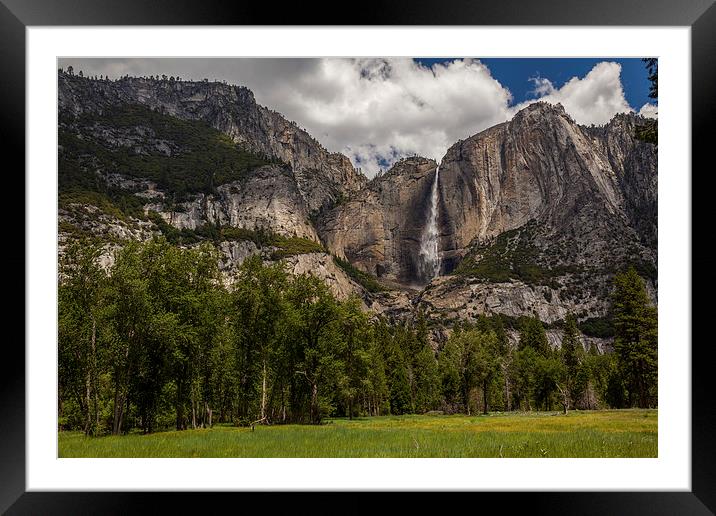 Yosemite Falls Framed Mounted Print by Thomas Schaeffer